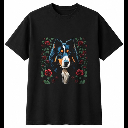 Double exposure rough - rough, collie