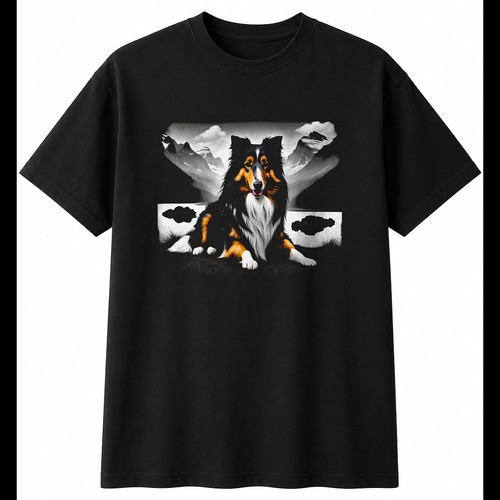 Rough collie double exposure - collie,