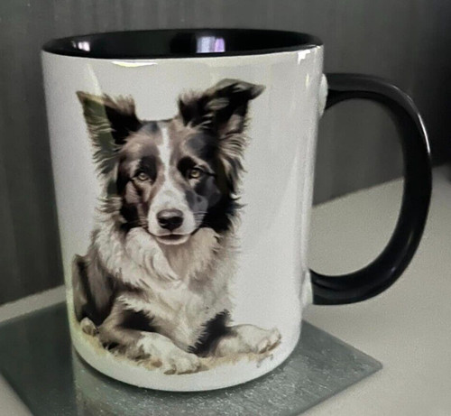 Border collie double sided - sided, mug
