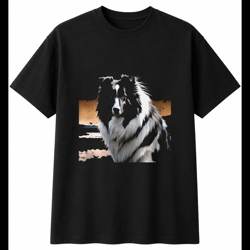 Double exposure rough collie - exposure,