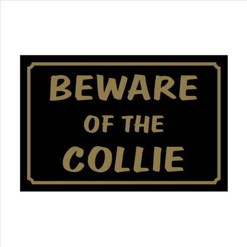 Beware the collie 160mm x - 160mm,