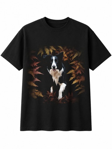 Double exposure border collie - exposure,