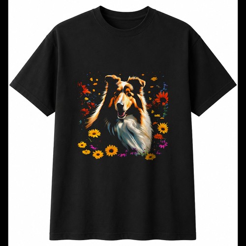 Double exposure rough collie - double,