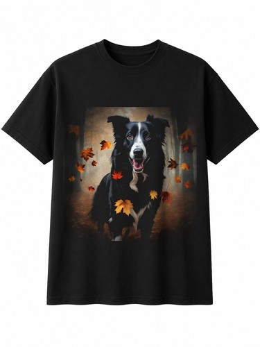 Double exposure border - border, collie