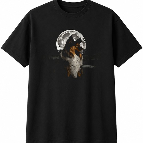 Rough collie double exposure - rough,