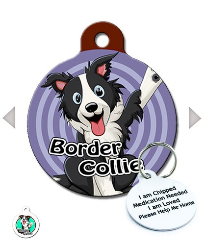 Border collie pet tags breed - border,