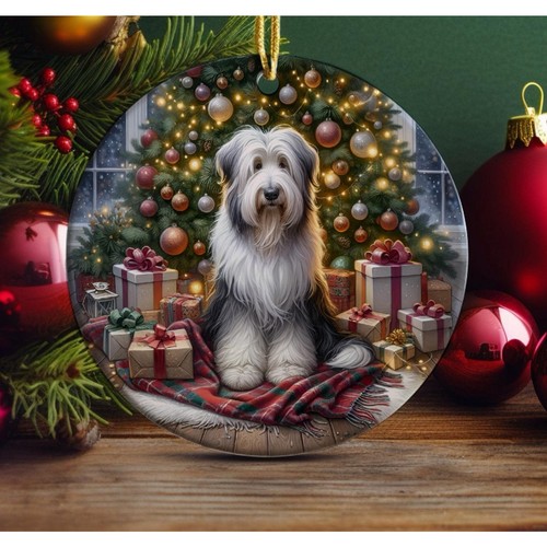 Bearded collie christmas - bearded,