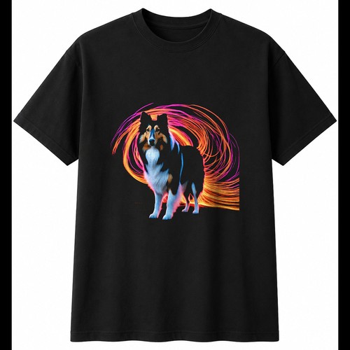 Rough collie double exposure - rough,